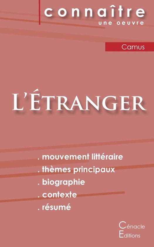Fiche de lecture L'Étranger de Albert Camus (analyse littéraire de référence et résumé complet)
