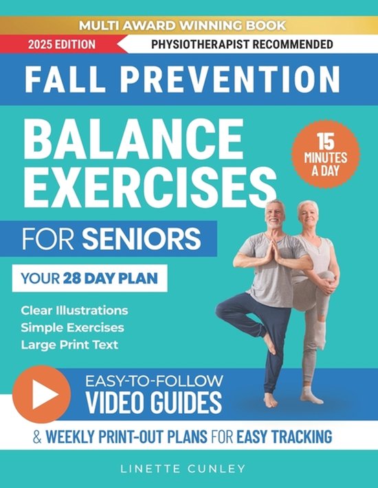Workout Books- Fall Prevention Balance Exercises For Seniors - cover