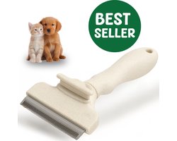Woefy Slickerborstel - Haarverwijderaar - Hondenborstel - Kattenborstel - Furminator - Duurzaam - Veilig - Large