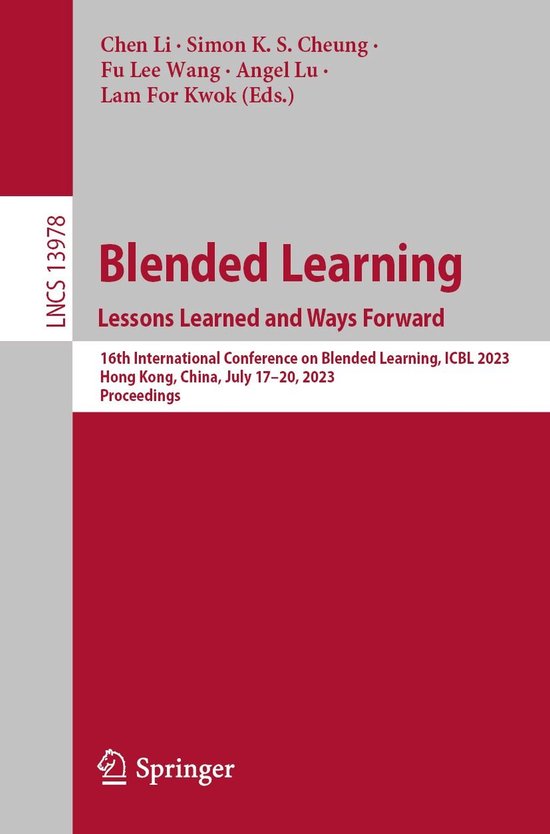 Springer Nature Proceedings Computer Science - Blended Learn ... - cover