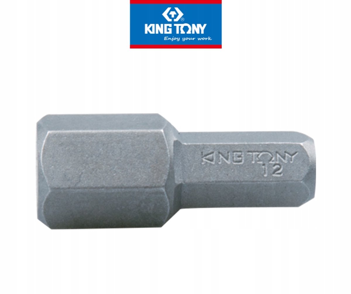 King Tony HEX Bit H12 L-36 mm 5/16" - Kwaliteit voor de Werkplaats