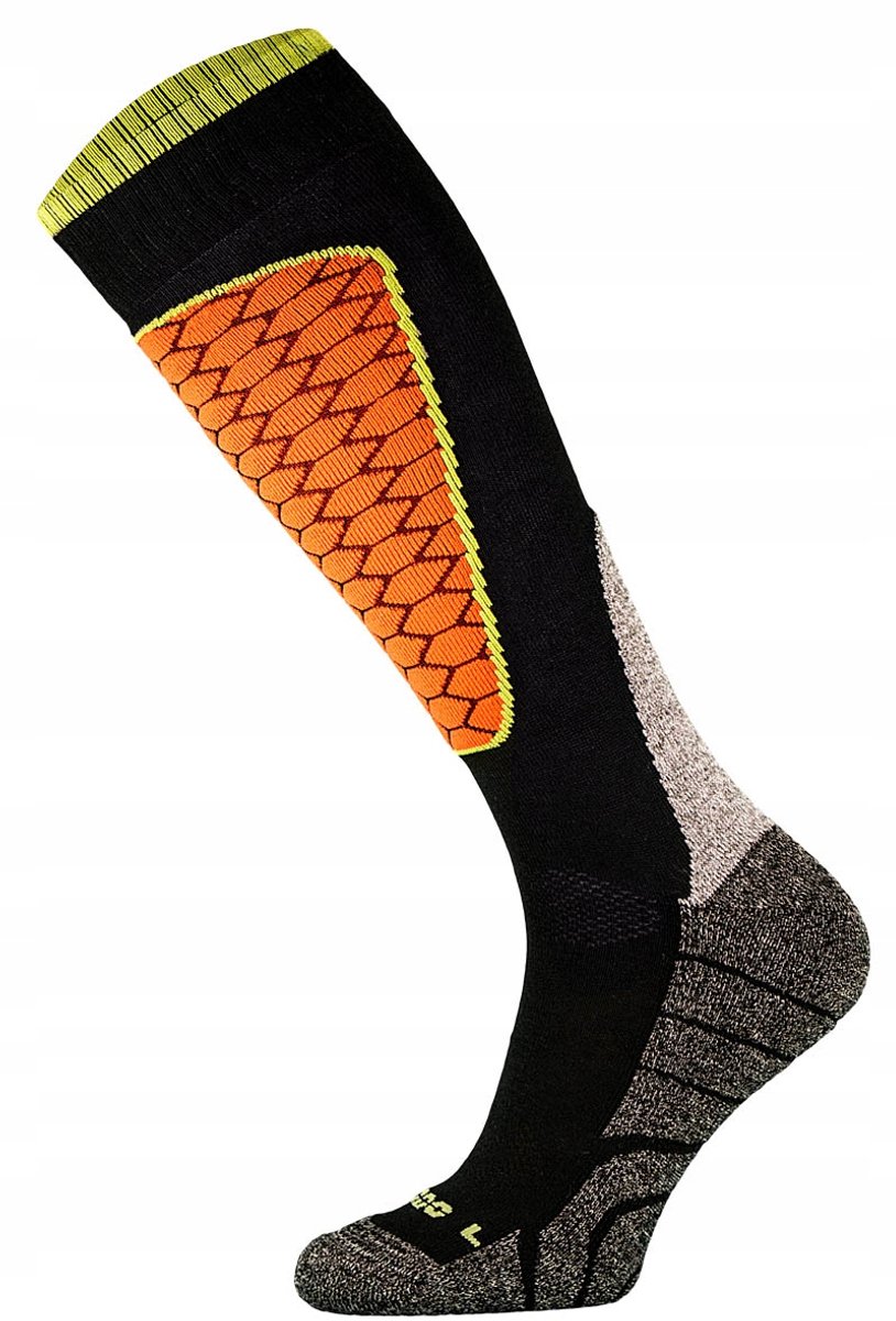 Comodo SK1 Kinder Skisokken 31-34 Warm & overdreven Oranje