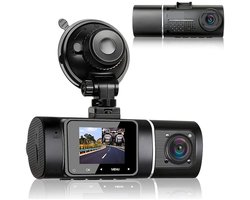 Dubbele infrarood nachtzicht-dashcam voor auto's, voor en achter