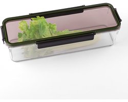 Celery Keeper for Refrigerator, Celery Storage Container with Lid, BPA-Free Long Plastic Fridge Storage Container for Fresh Celeries, Easy to Clean and Leak Proof, Food Storage Bins for Kitchen