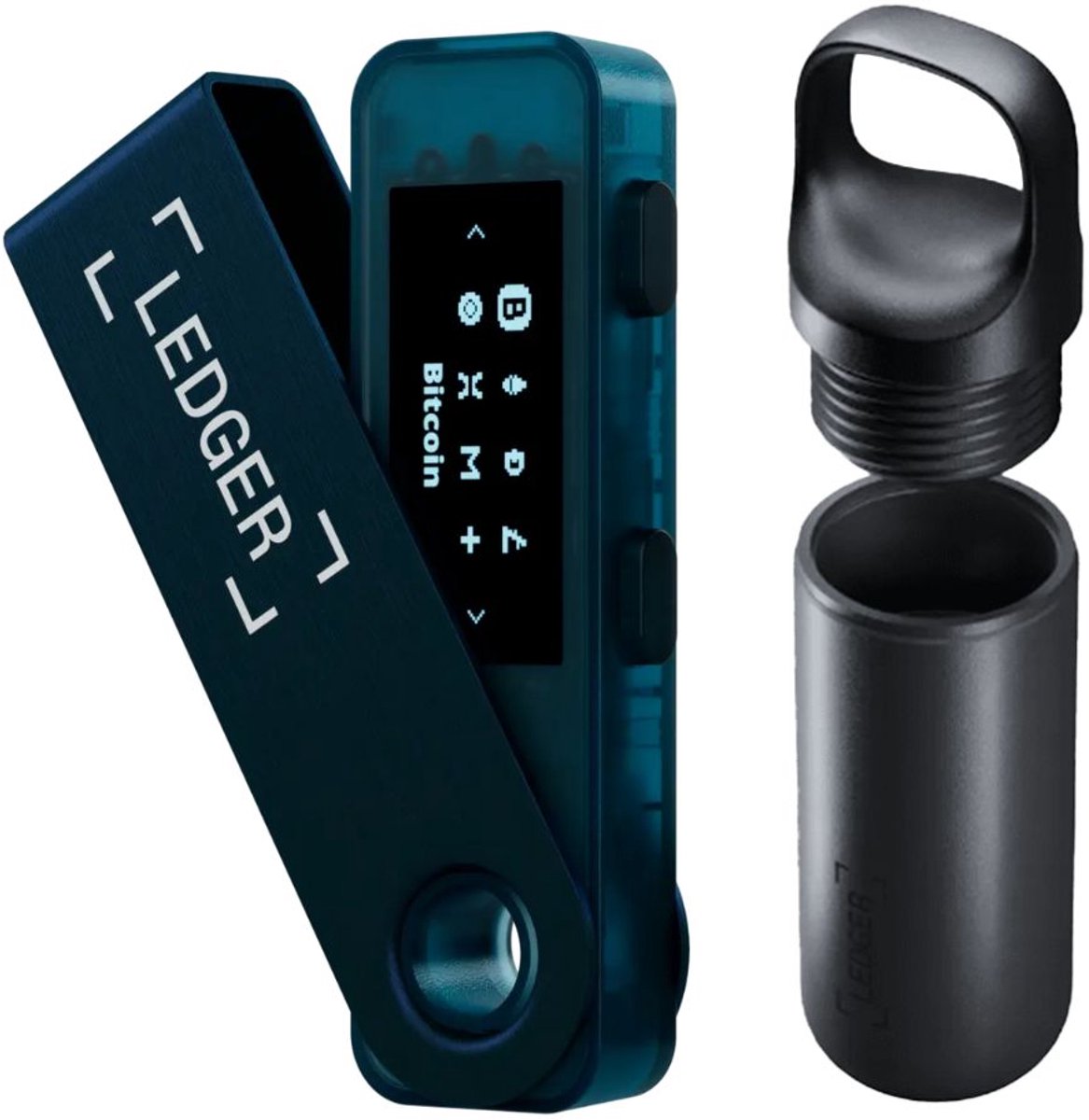 Ledger Nano S Plus Neptune Blue + Pod - Hardware Wallet Bundel - Bluetooth - Originele Ledger Pod