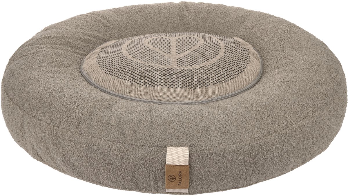 Palopa Hondenkussen Hondenbed Donut - taupe M-L
