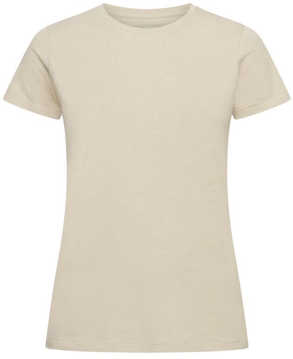 Cutter & Buck Manzanita Roundneck Dames 353409 - Beige Onbedrukt - S