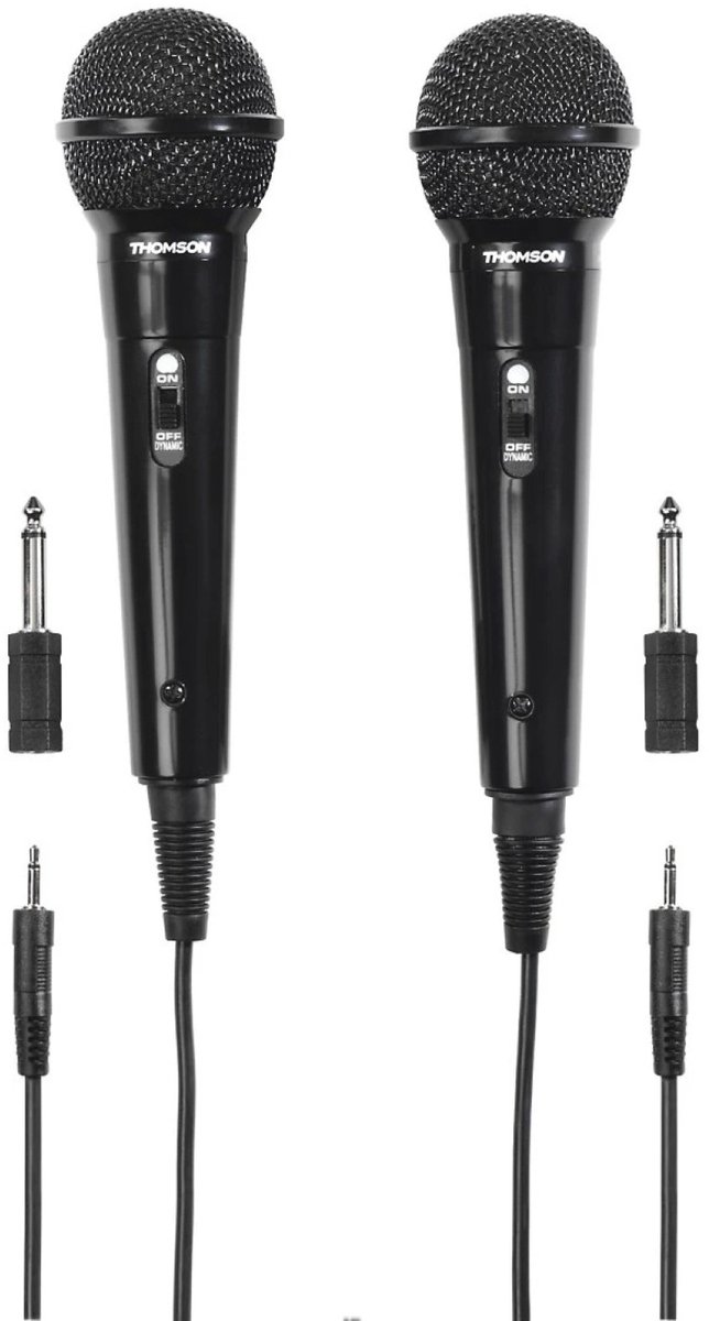 Thomson M135D Zwart Karaokemicrofoon