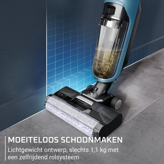 Rowenta X-Clean 2 GZ2271 - 2-in-1 Vloerreiniger - Stofzuiger & dweil in 1 - 30 min gebruikstijd - Zelfreinigend