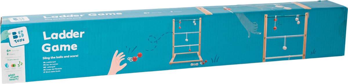 BS Toys Slingerspel - Werpspel voor Kinderen en Volwassenen - Hout - Slingerspel - Laddergolf - Buitenspeelgoed - Buitenspel - Werpspel - Buitenspeelgoed - Buitenspel - Buiten Spellen - Tuin Speelgoed — afbeelding 10