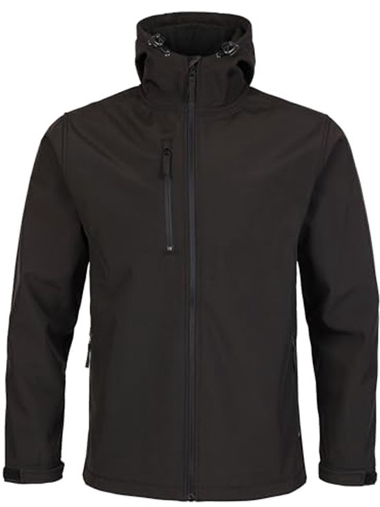 Grote Holkham Hooded Soft Shell - Zwart | bol
