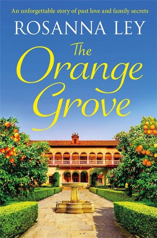 Livre 'The Orange Grove' avec une villa italienne et des orangers