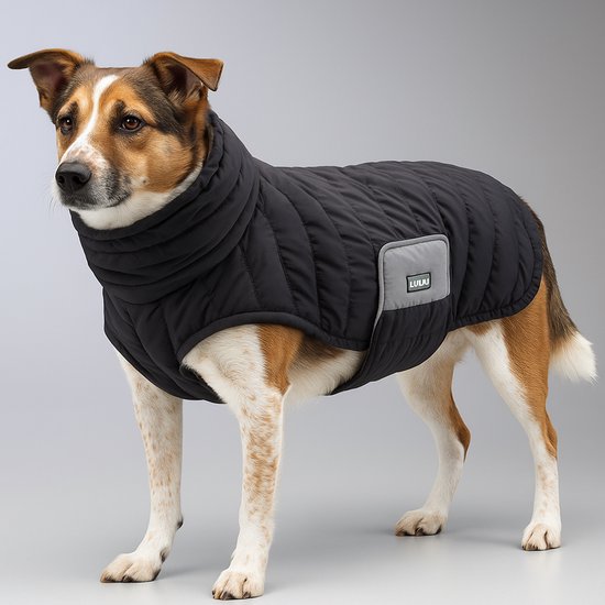 Lindo Dogs - Puffy Honden regenjas - Hondenjas - Hondenkleding - Regenjas voor honden - Waterproof/Waterdicht - Deep - Donkerblauw - Maat 1