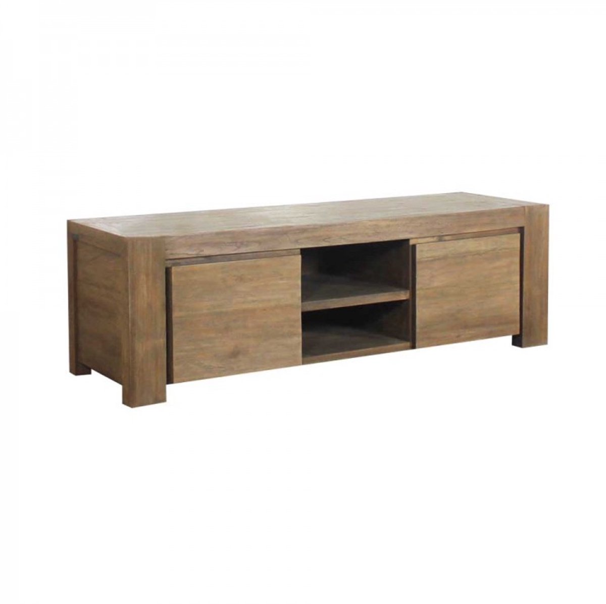 eigen merk NL Oud Teak TV Kast Cube 160cm Teak grey wash
