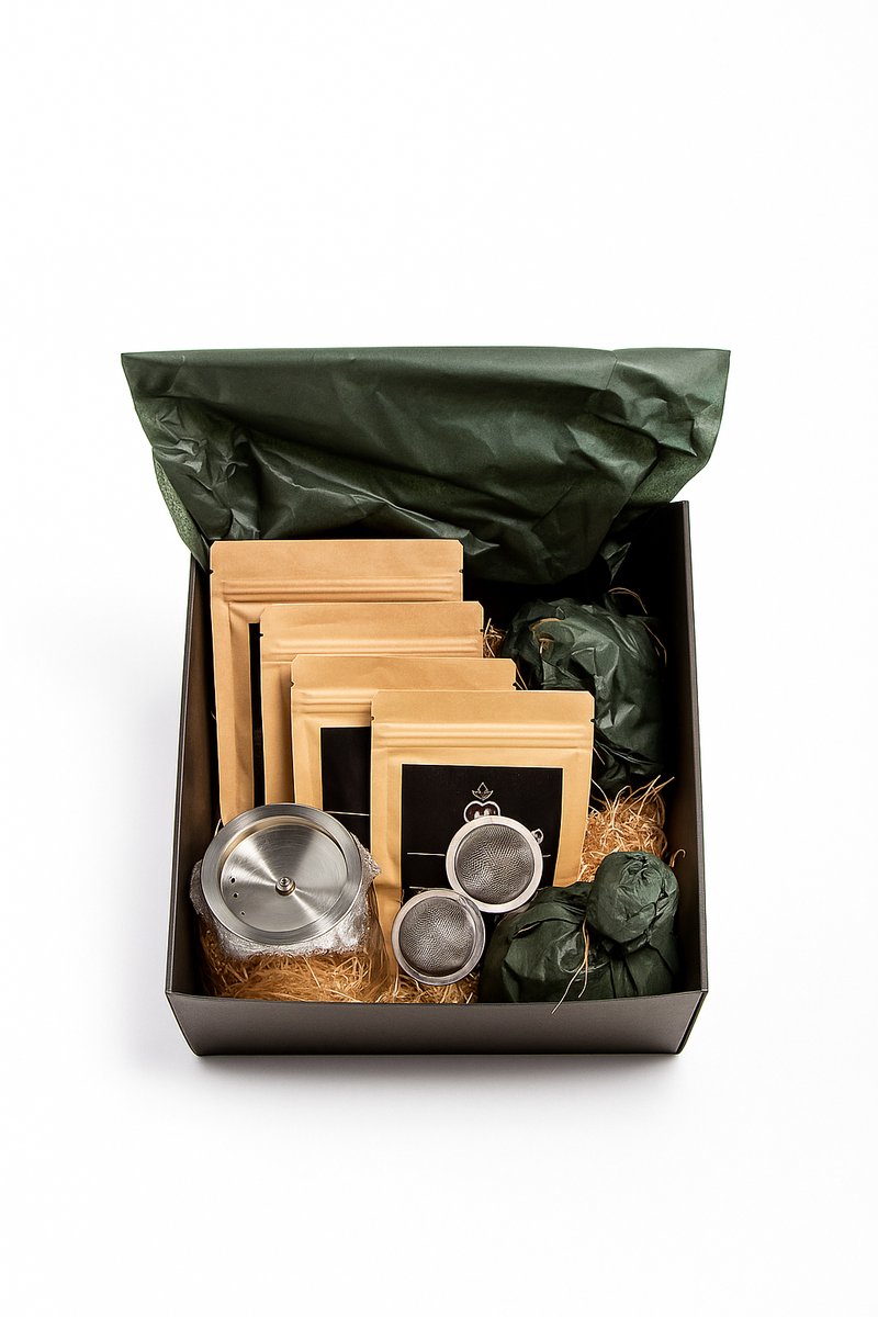 Cadeau Box Thee - Deluxe Geschenkdoos Met 5 Smaakvolle Theesoorten,Bedrijfsgeschenk