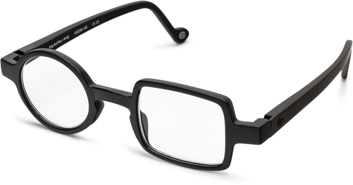 Leesbril Aptica Pop Art Andy-Zwart-+3.00