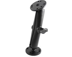 Montageset - Houdersysteem - Apparaat Bevestigen - Lange Dubbele Arm - 18.6 cm - Zwart