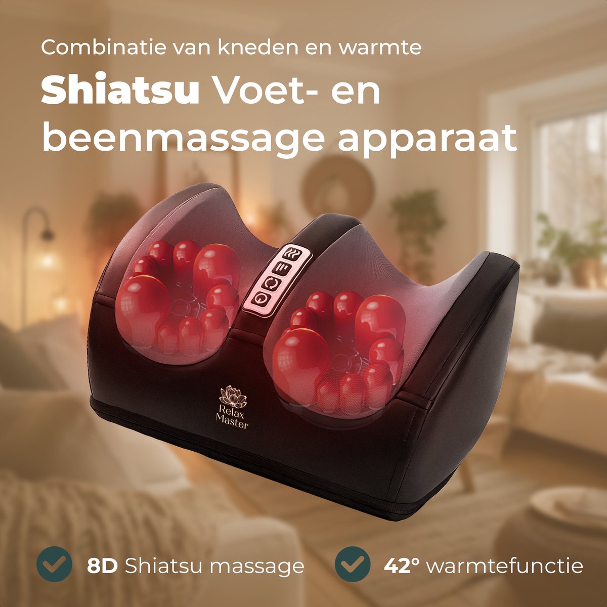 Relax Master Voetmassage Apparaat Shiatsu - Bloedcirculatie - afbeelding 2