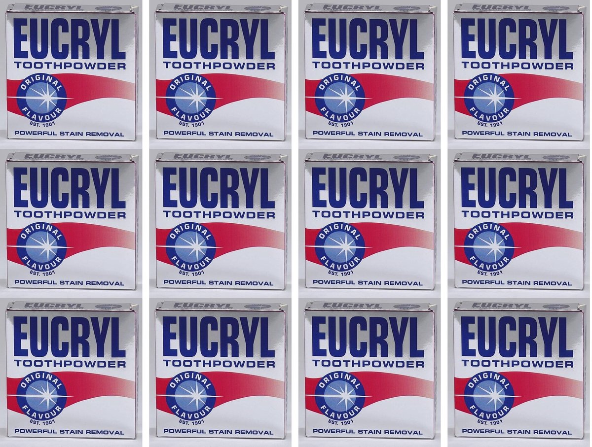 Eucryl poeder original de vervanger voor Smile/Smokers poeder - 12 x 50 gram