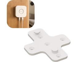 Muurhouder voor philips hue bridge - Onzichtbare houder - inclusief bevestigingsmateriaal - Ophangbeugel geschikt voor Philips Hue Bridge
