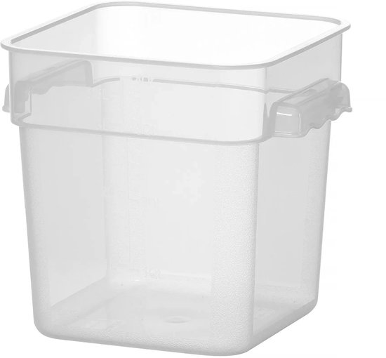 HENDI Voedselcontainer, met deksel, kleurclips, label, luchtdicht