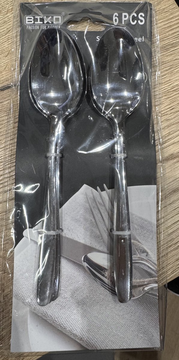 BIKO - Lepels - Hoogglans afwerking lepel – Rvs bestek – 205 mm – 6 stuks