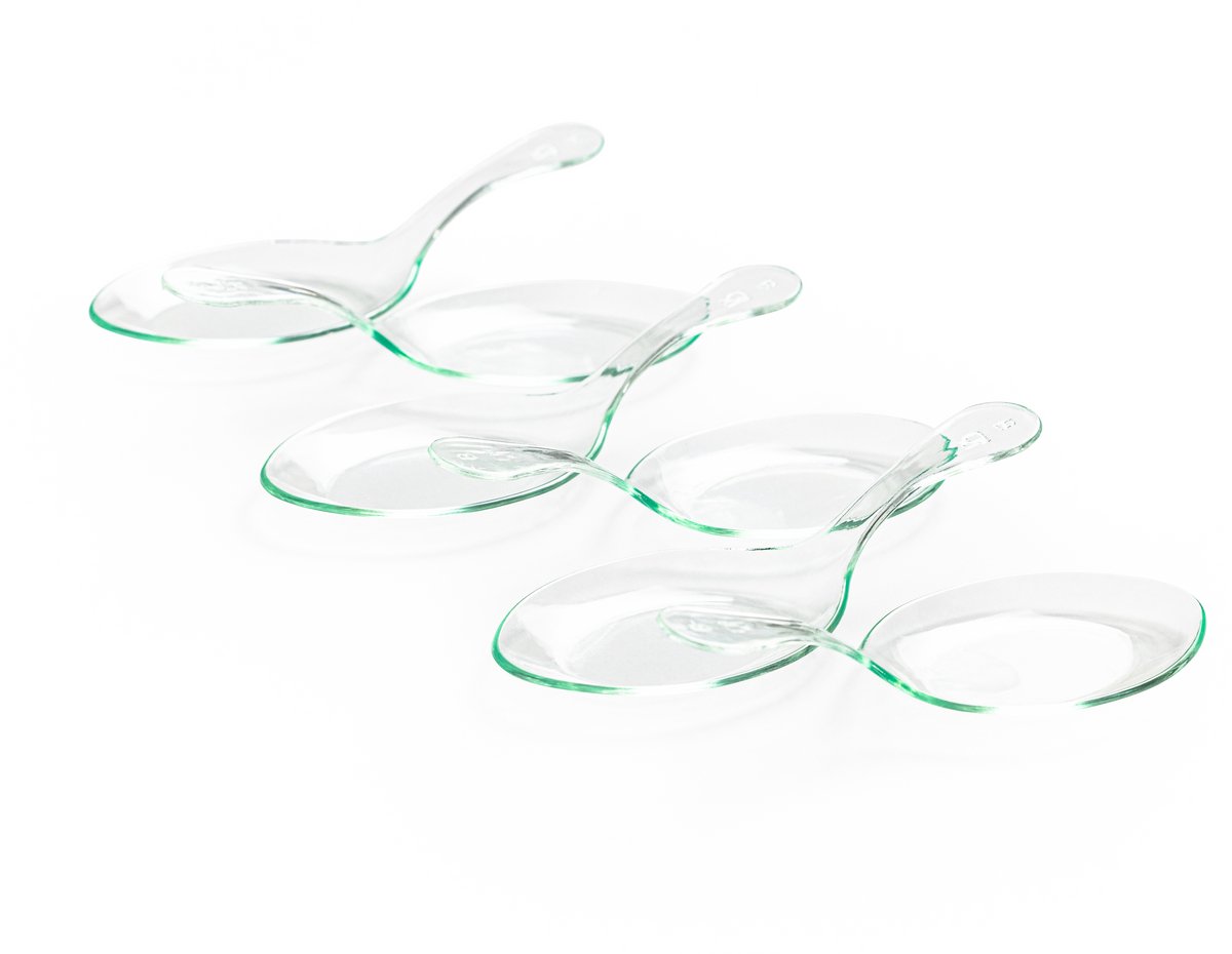 Amuselepels Herbruikbaar – Chique Plastic Lepels – Set van 6 – Voor Amuses of Tapas – 3BMT®