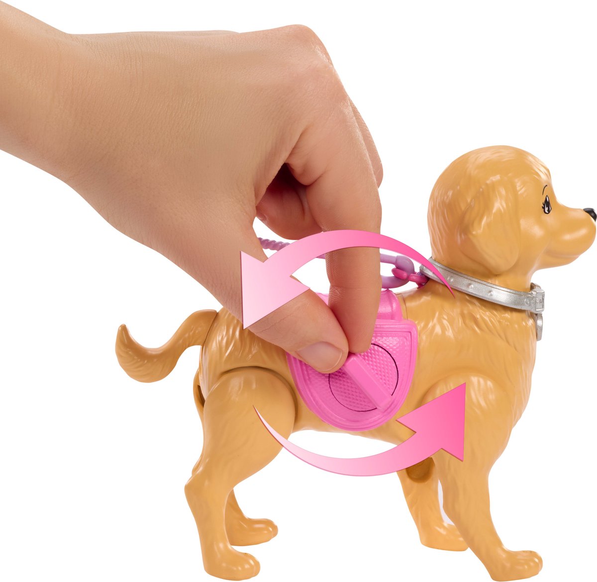 Barbie Malibu Wandelpuppy speelgoedset - Pop en hond die kan poepen en accessoires — afbeelding 2