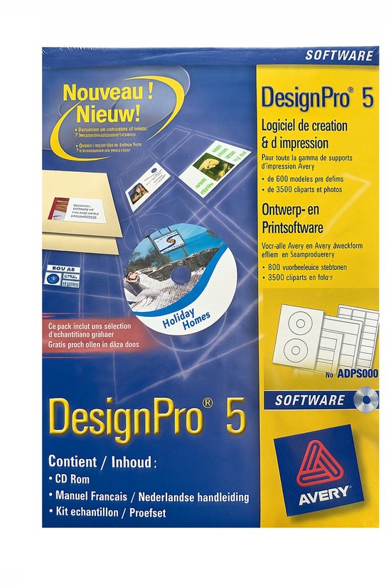 Avery - DesignPro 5 Ontwerp en Print Software - Veel sjablonen ...