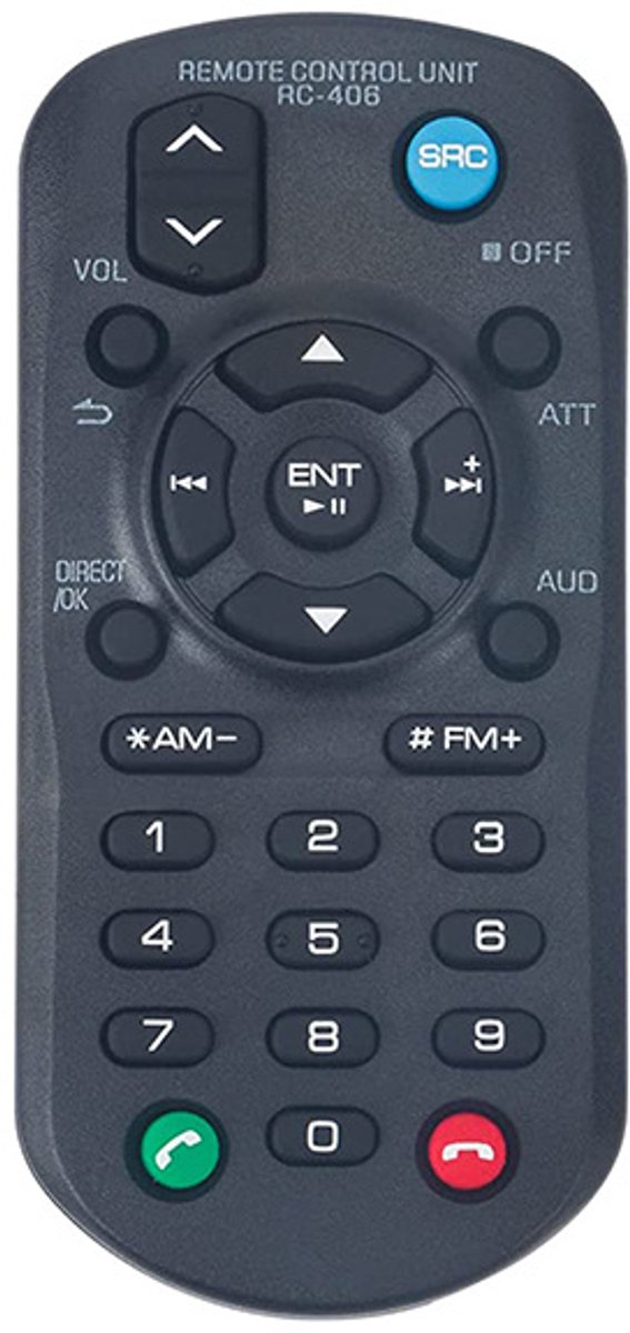 Geschikt voor Kenwood CD afstandsbedieningen DPX503BT KMM-BT328 DPX524BT RC-406
