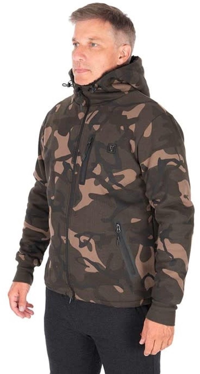 Fox Camo Full Zip Premium Sherpa 310 Hoodie - Maat : Large