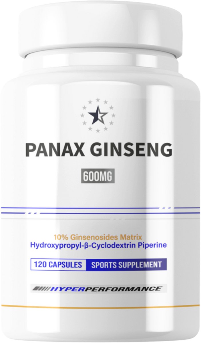 Panax Ginseng 10% met HydroPerine™ - 120 V-Capsules (600mg) - Apex®