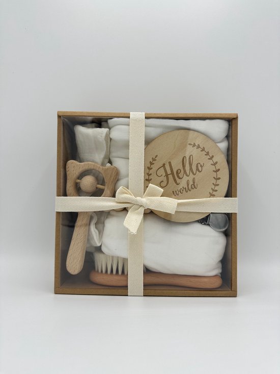 Kraamcadeau - 6-delige Animal Rattles Gift Box (wit) - babyshower - babycadeau - Geschenkset Baby - Kraamcadeau Meisje - Kraamcadeau Jongen - Geboorte Cadeau - Baby Geschenkset - Kraamcadeau - Kraampakket
