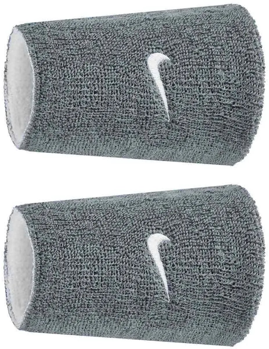 Nike Accessories Swoosh Classic Reversible Doublewide Polsband 2 Eenheden Grijs Man,Vrouw