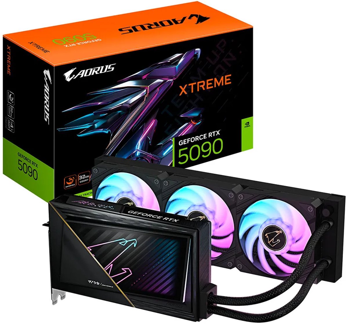 Gigabyte Nvidia Geforce Rtx 5090 Aorus Xtreme Waterforce 32G - Pcie 5.0 - 1X videokaart - afbeelding 9