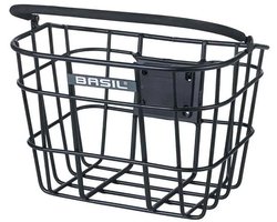 Basil Bremen Alu Fietsmand FM - Voorop - Inclusief Bevestigingssysteem - Zwart