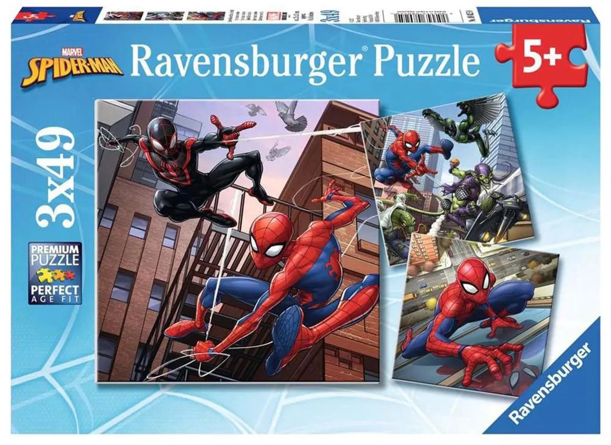 Ravensburger puzzel Spiderman in Actie - 3x49 stukjes — afbeelding 13