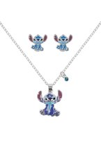 Lilo & Stitch Stitch Unisex Halsketting - zilverkleurig - Standard
