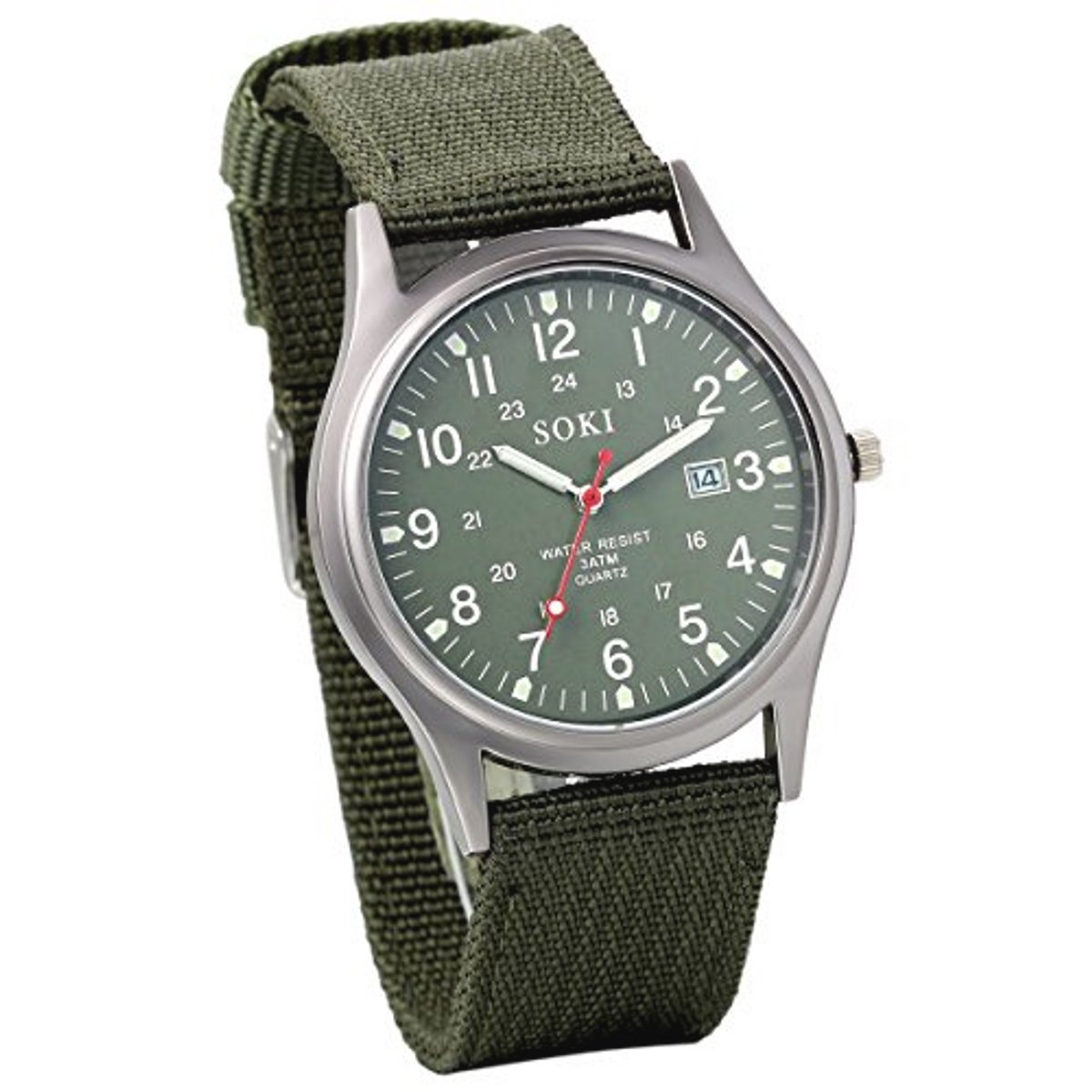 Militaire Horloge voor Mannen met Nylon Band - Stijlvol en Lichtgewicht