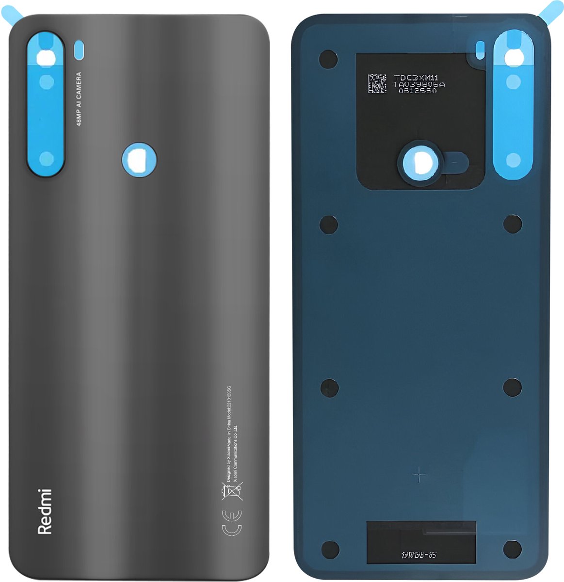 Xiaomi, Batterij cover voor Xiaomi Redmi Note 8T original service pack, Grijs