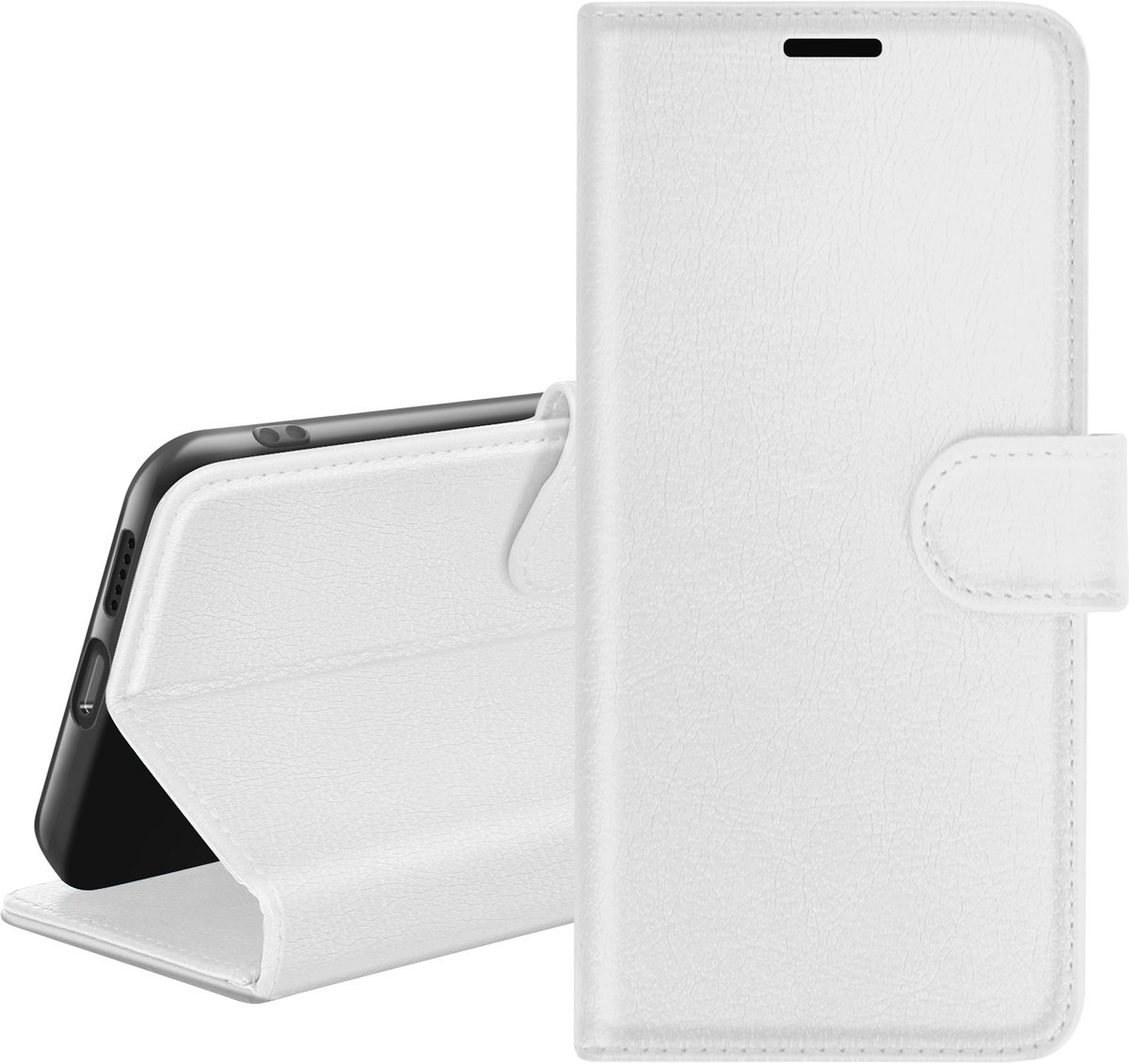 Zanae, Portemonneehoesje voor Huawei P Smart 2021 Houder en lipje, Wit