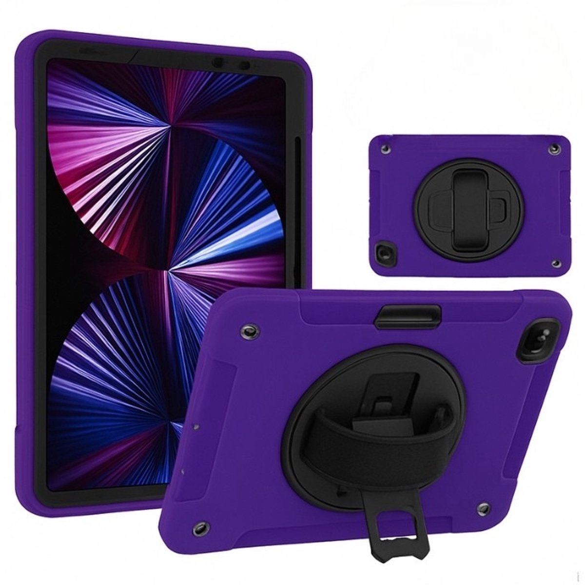 Tablet Case iPad 10.2 (2019-2020-2021), geschikt voor iPad 7 - 8 - 9 - paars