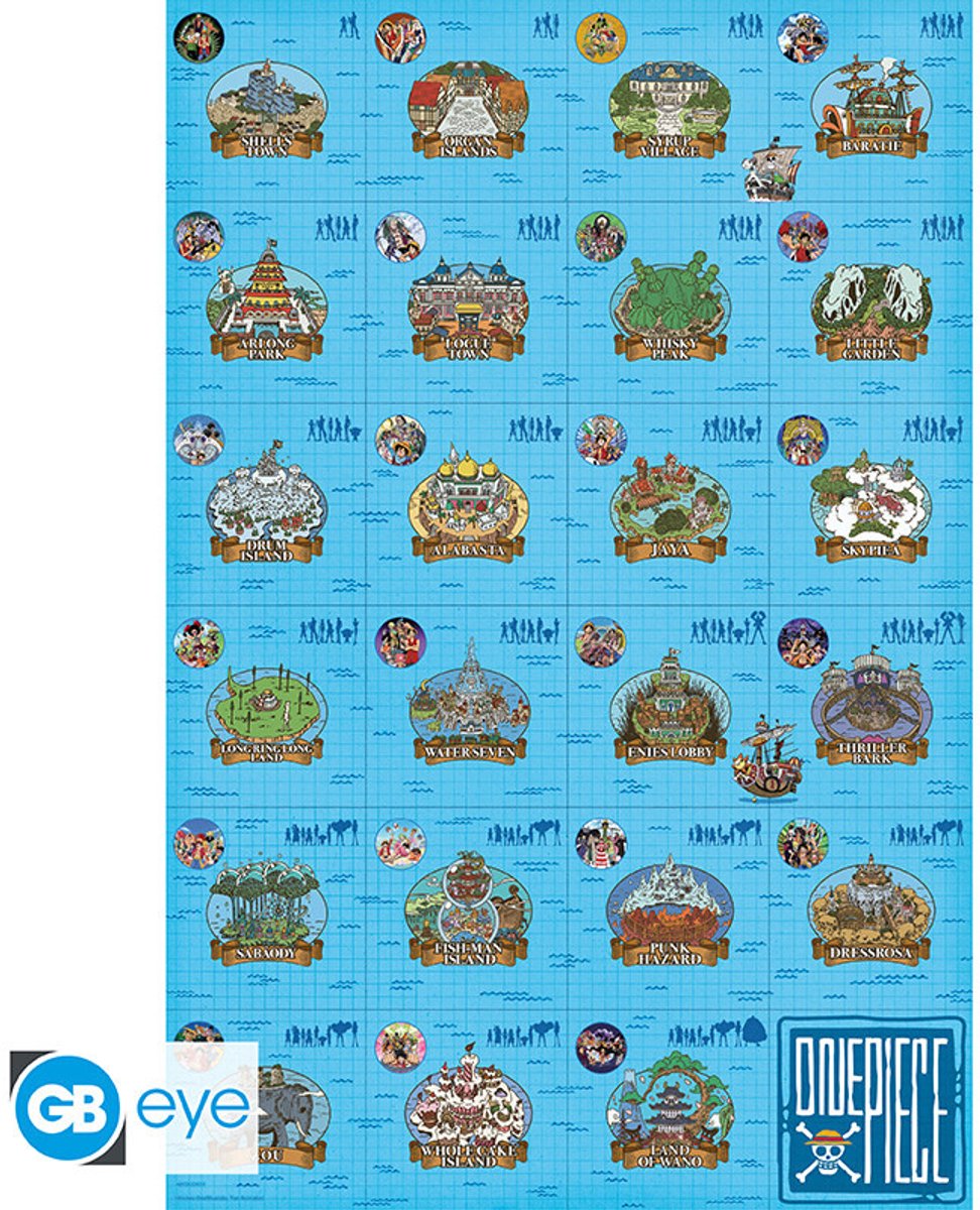 Poster One Piece - Log Itinerary 61x91,5cm