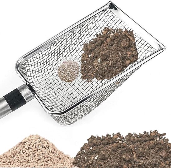 4 stuks roestvrijstalen tuinzeef - ideale compostzeef voor tuinieren en landbouw van Merkloos	 — afbeelding 2