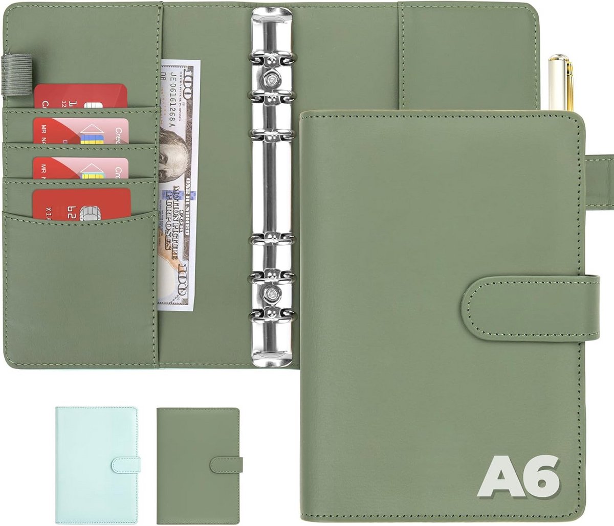 Budgetmap A6 Binder - Groen