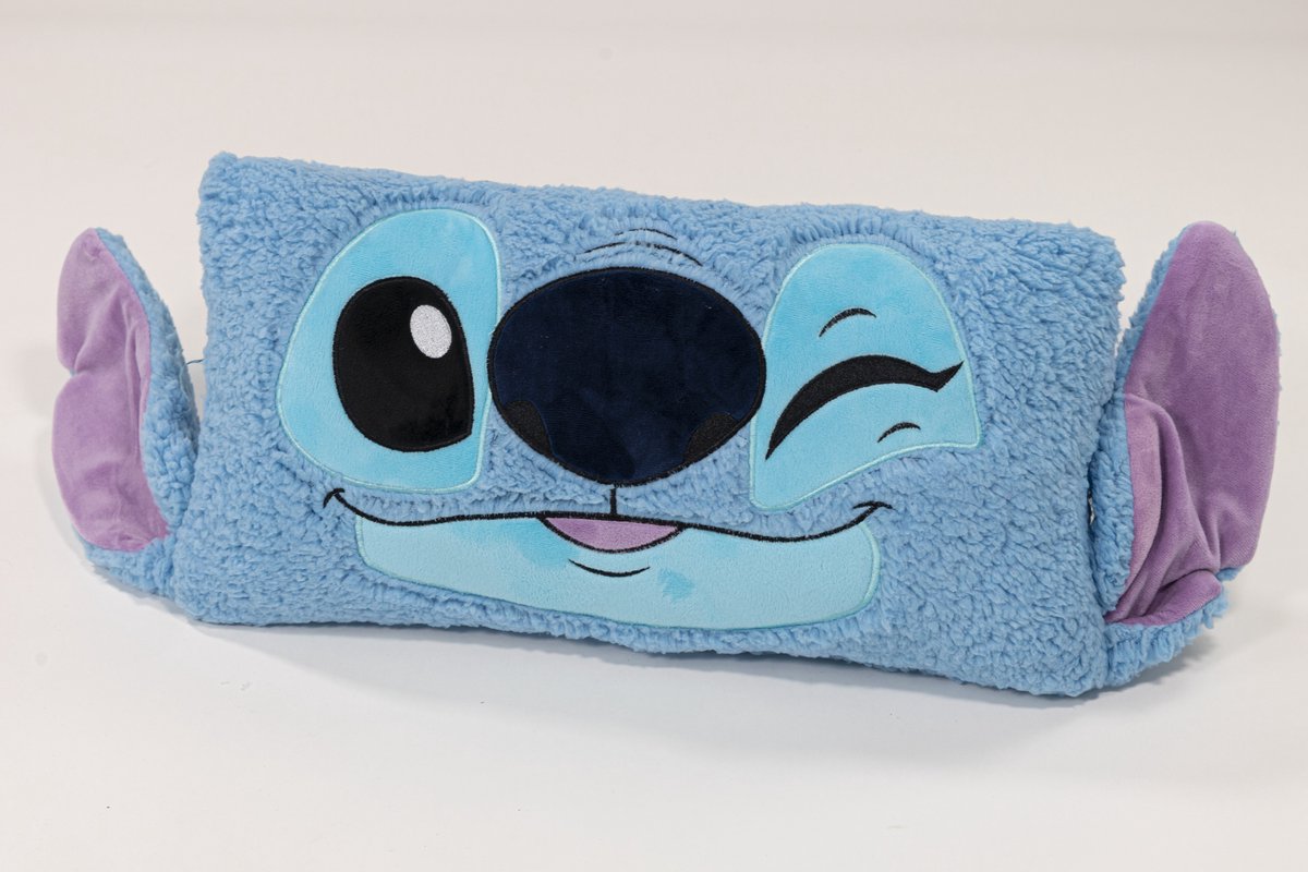 Stitch hoofdkussen in zachte sherpastof, 35x58cm