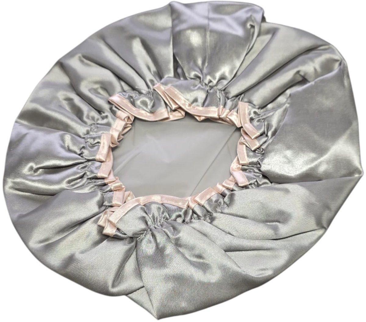 Badmuts - douchemuts dames - shower cap – Douchekapje – zilverkleurig - oDaani