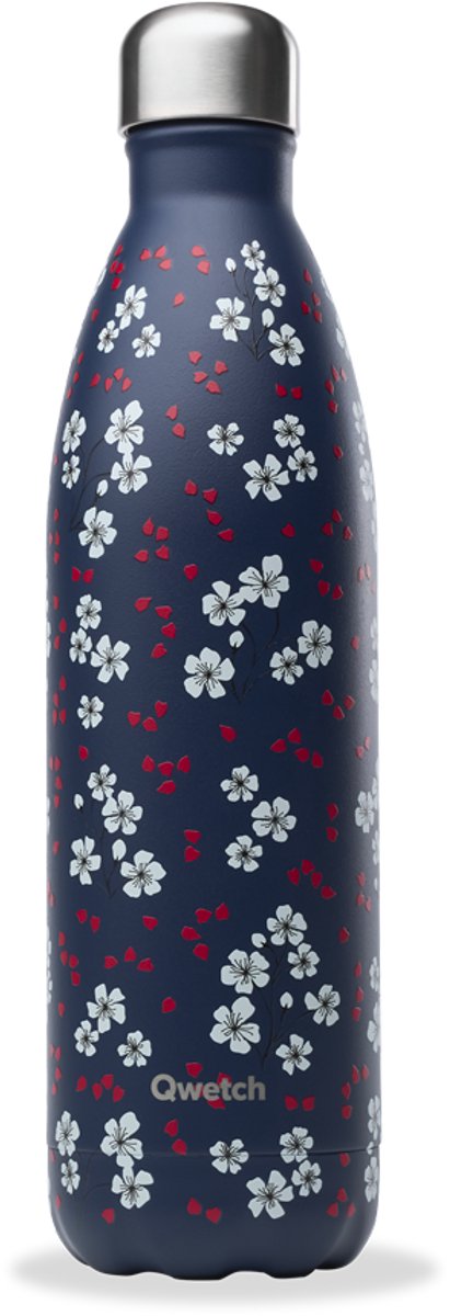 Qwetch - Isothermische fles - Originals Hanami Blauw- 750ml