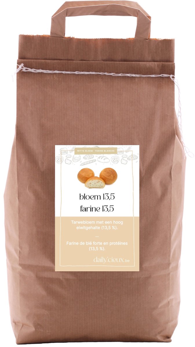 Bloem 13,5 5kg - pistolets en brood bakken - bakingrediënt - bloem