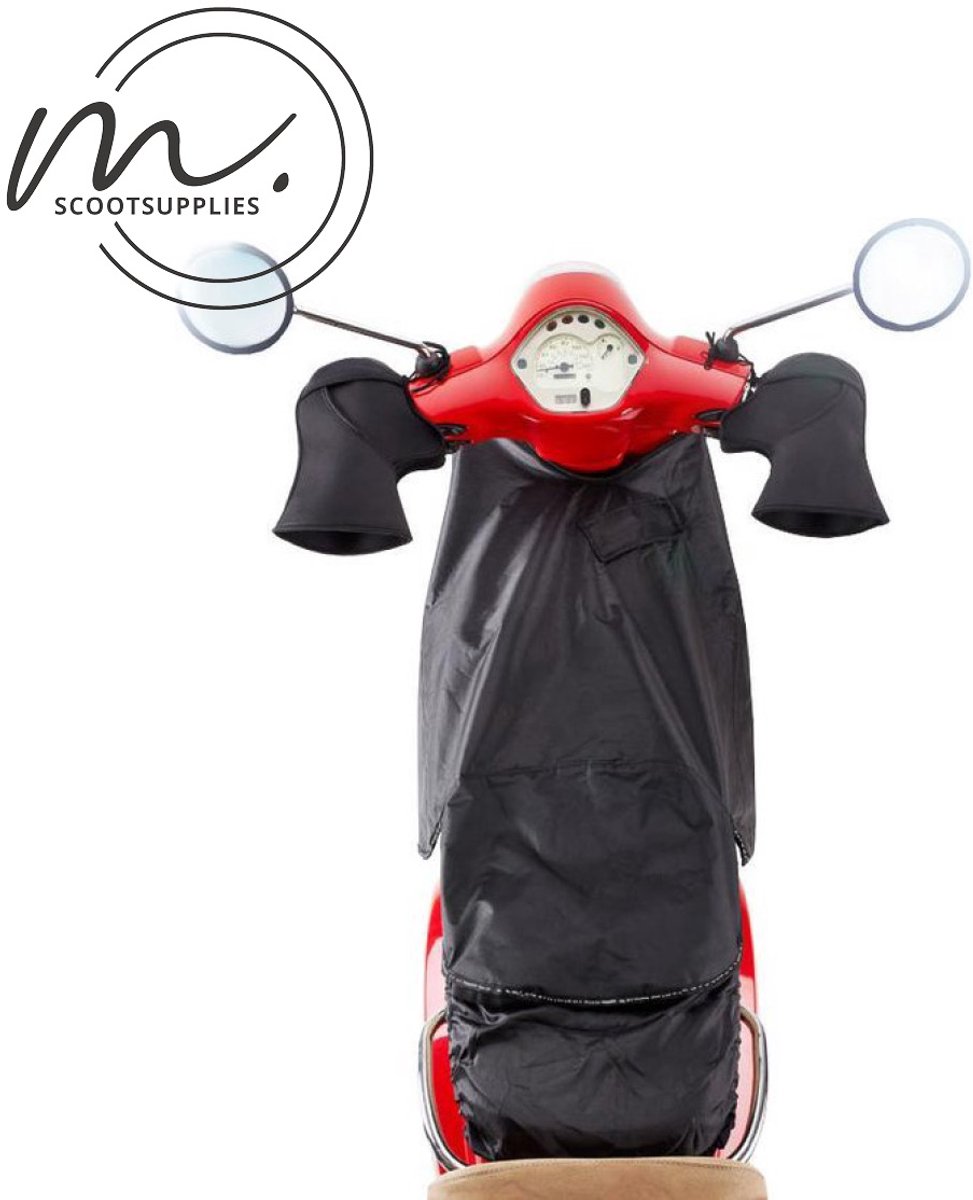 ScootSupplies - Scooter beenkleed - universeel - wind- en waterdicht - zwart – foto 2